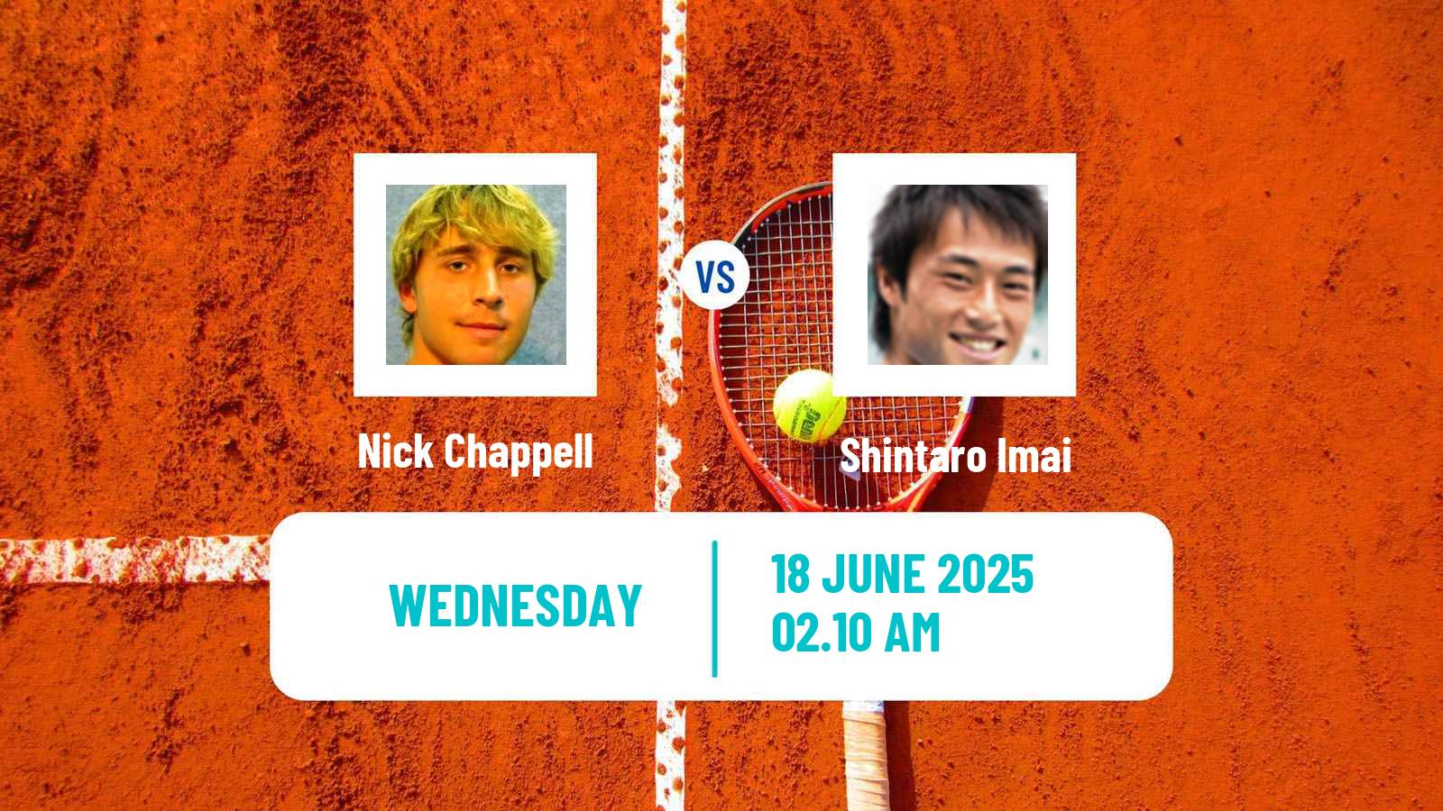 Tennis ITF M25 Luzhou Men Nick Chappell - Shintaro Imai