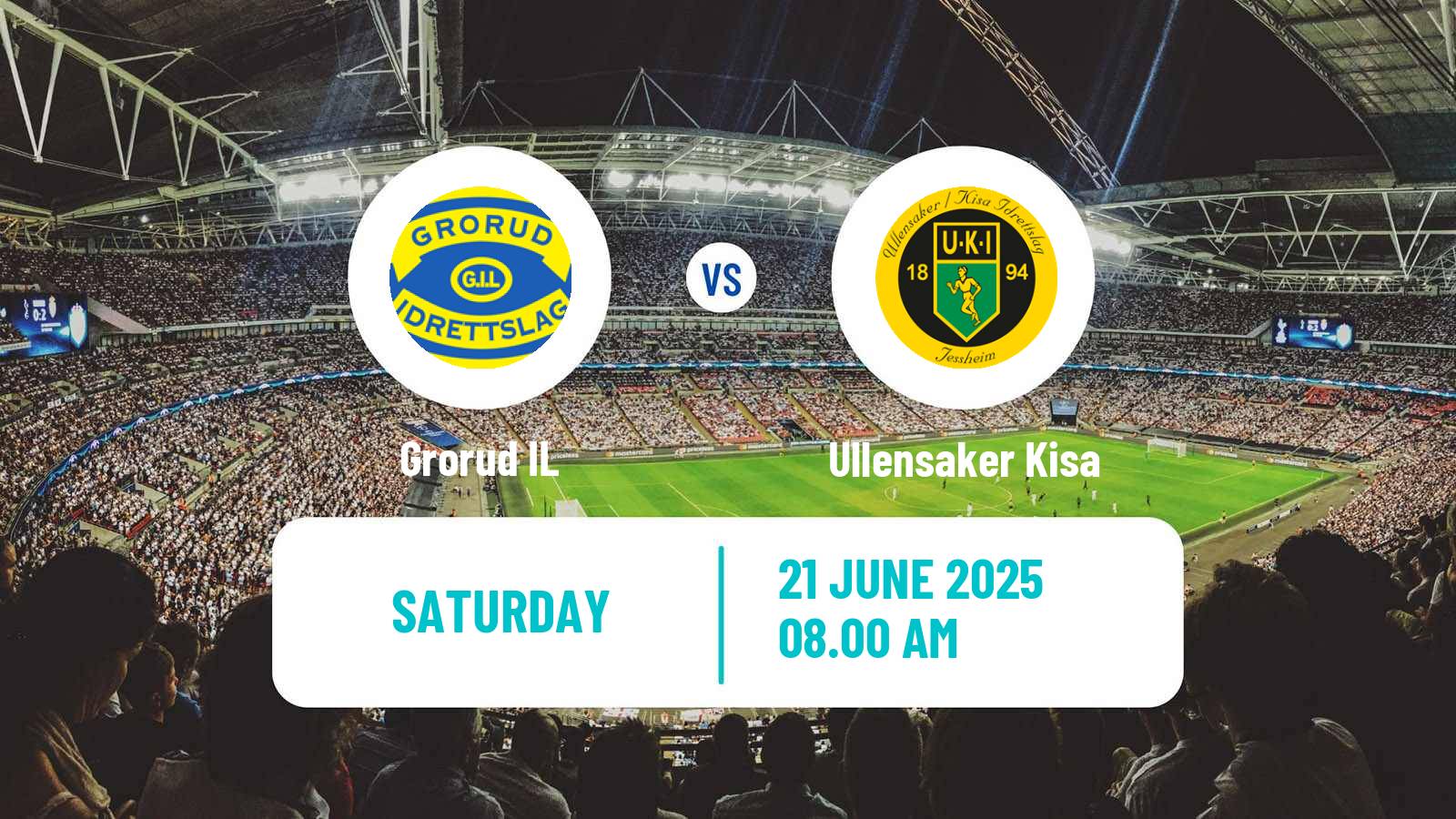 Soccer Norwegian Division 2 - Group 2 Grorud - Ullensaker Kisa