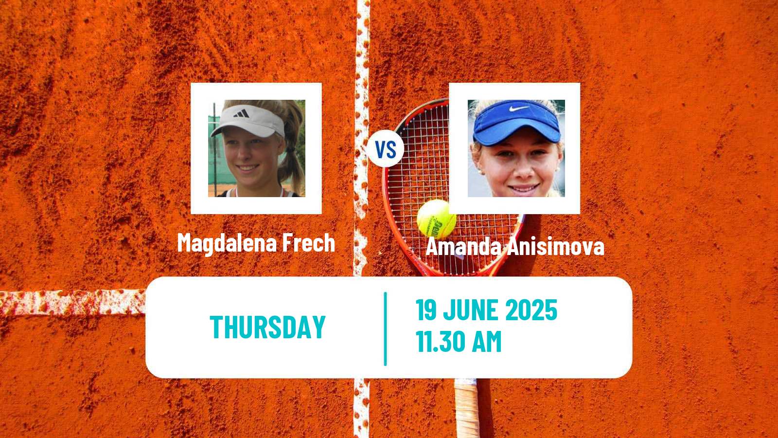 Tennis WTA Berlin Magdalena Frech - Amanda Anisimova