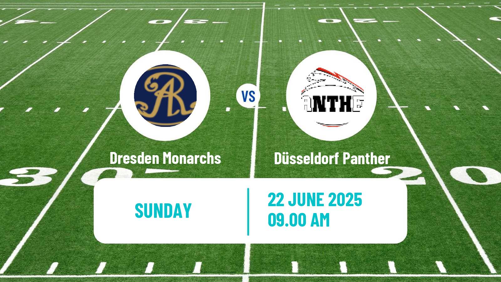 American football German GFL Dresden Monarchs - Düsseldorf Panther