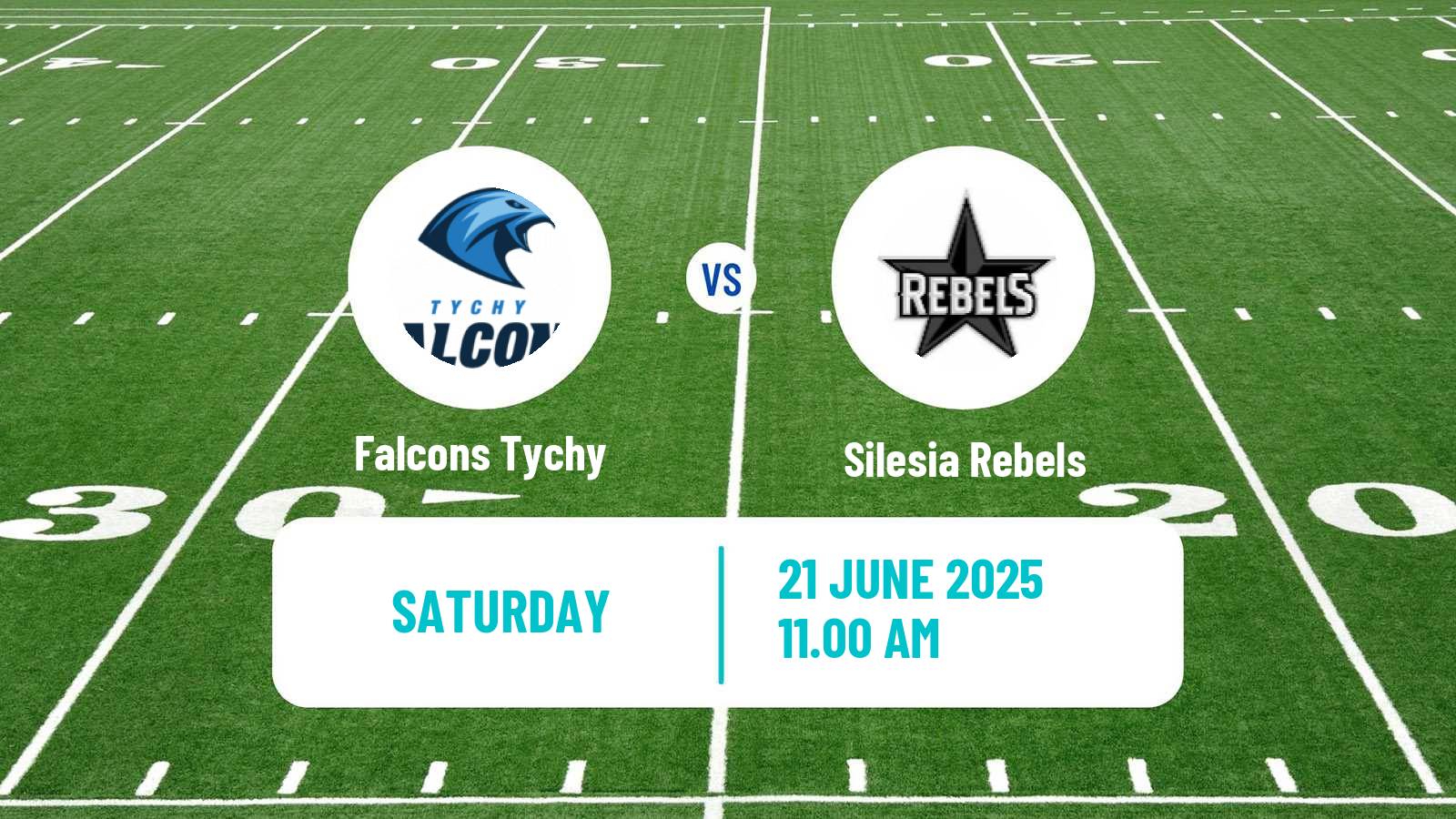 American football Polish PFL 1 Falcons Tychy - Silesia Rebels