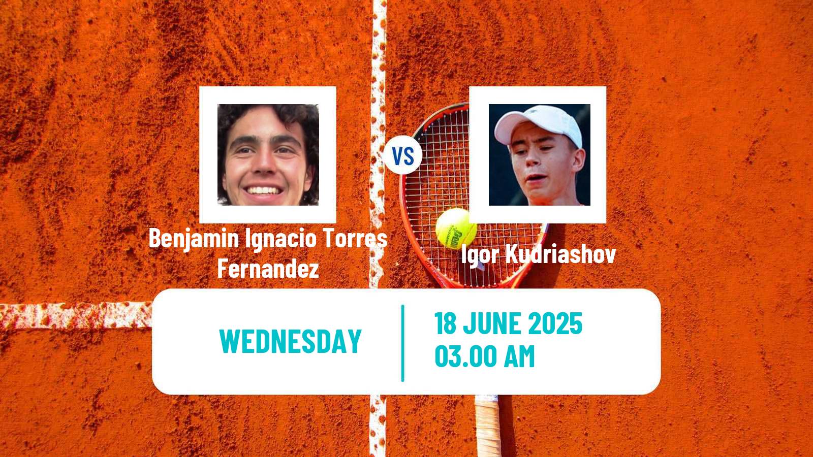 Tennis ITF M15 Kursumlijska Banja 7 Men Benjamin Ignacio Torres Fernandez - Igor Kudriashov