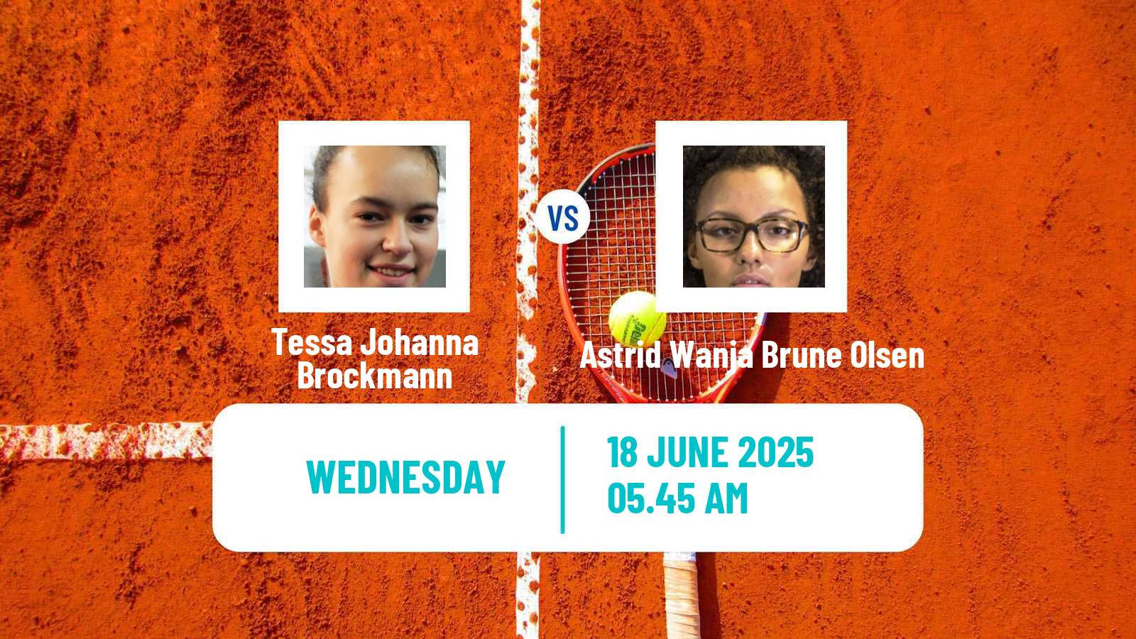 Tennis ITF W35 Ystad Women Tessa Johanna Brockmann - Astrid Wanja Brune Olsen