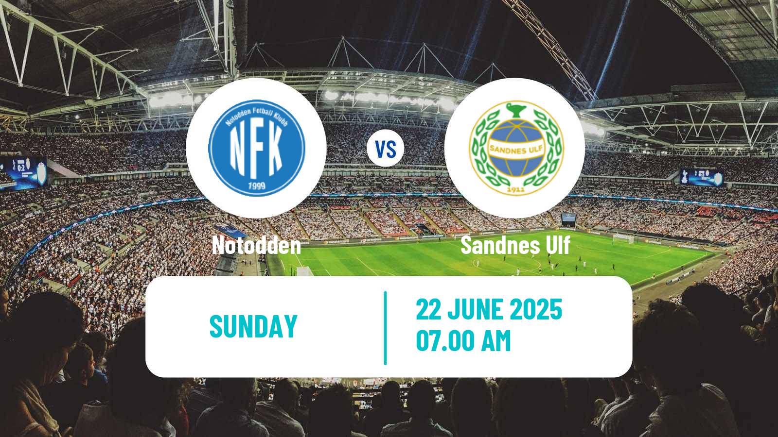 Soccer Norwegian Division 2 - Group 1 Notodden - Sandnes Ulf