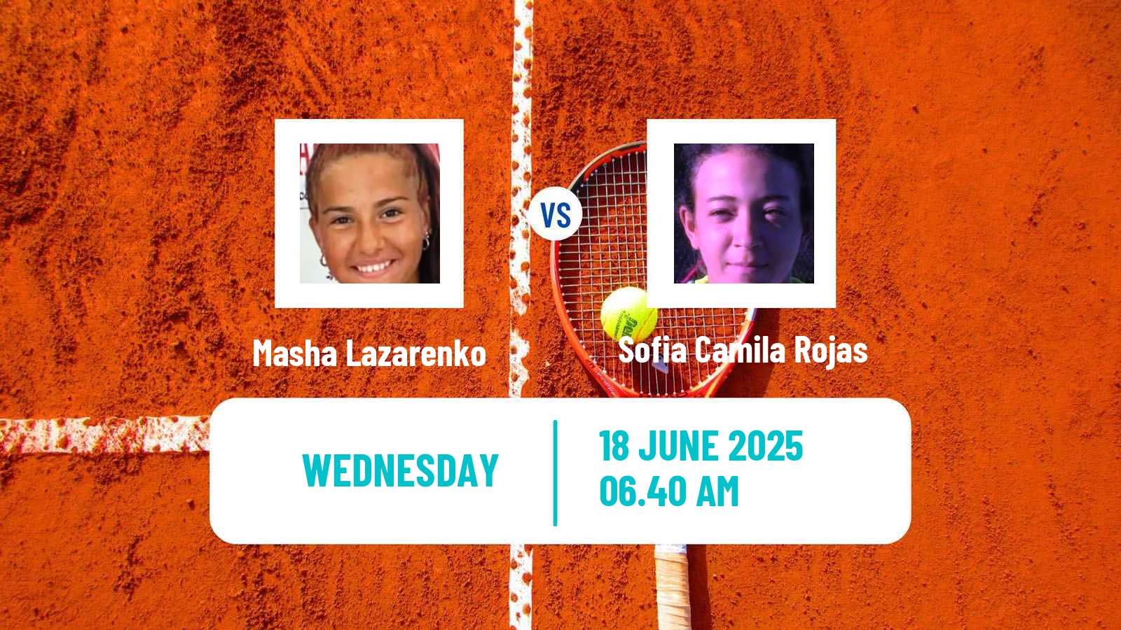 Tennis ITF W15 Monastir 24 Women Masha Lazarenko - Sofia Camila Rojas