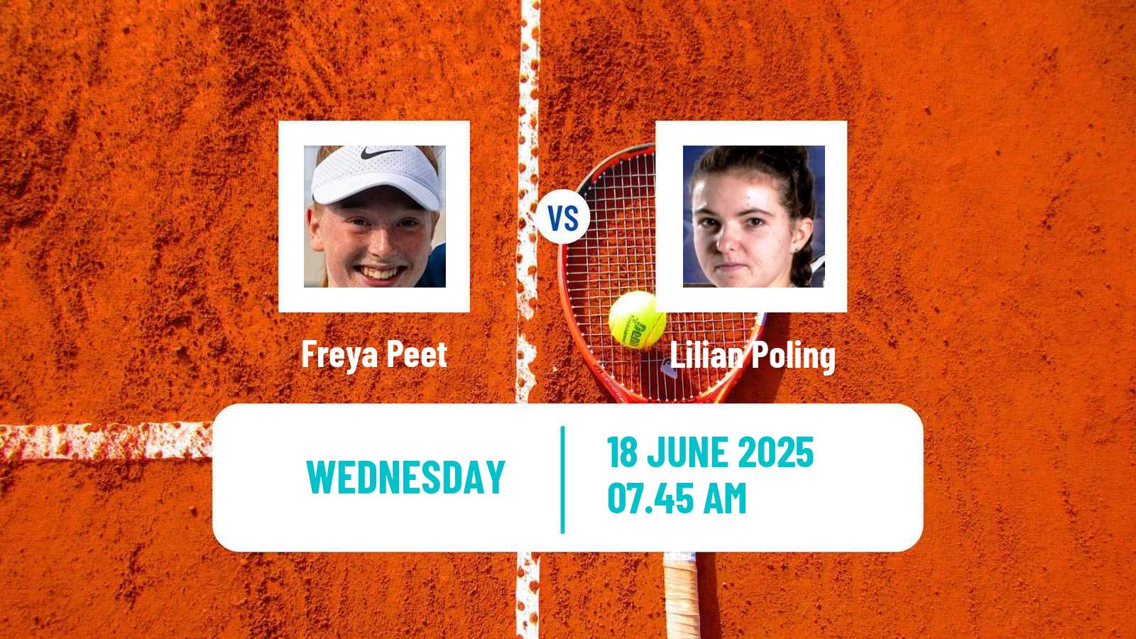 Tennis ITF W15 Monastir 24 Women Freya Peet - Lilian Poling
