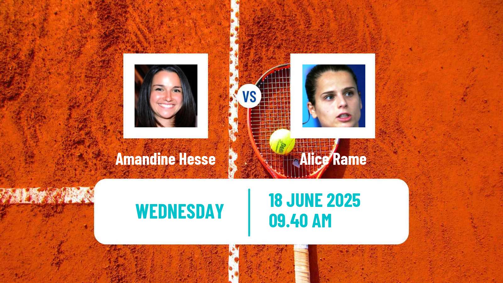 Tennis ITF W75 Blois Women Amandine Hesse - Alice Rame
