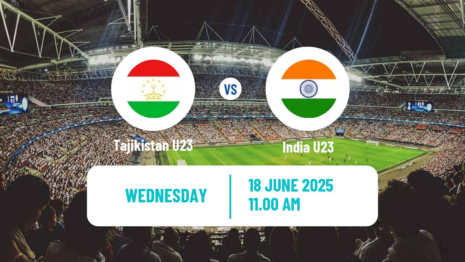 Soccer Friendly Tajikistan U23 - India U23