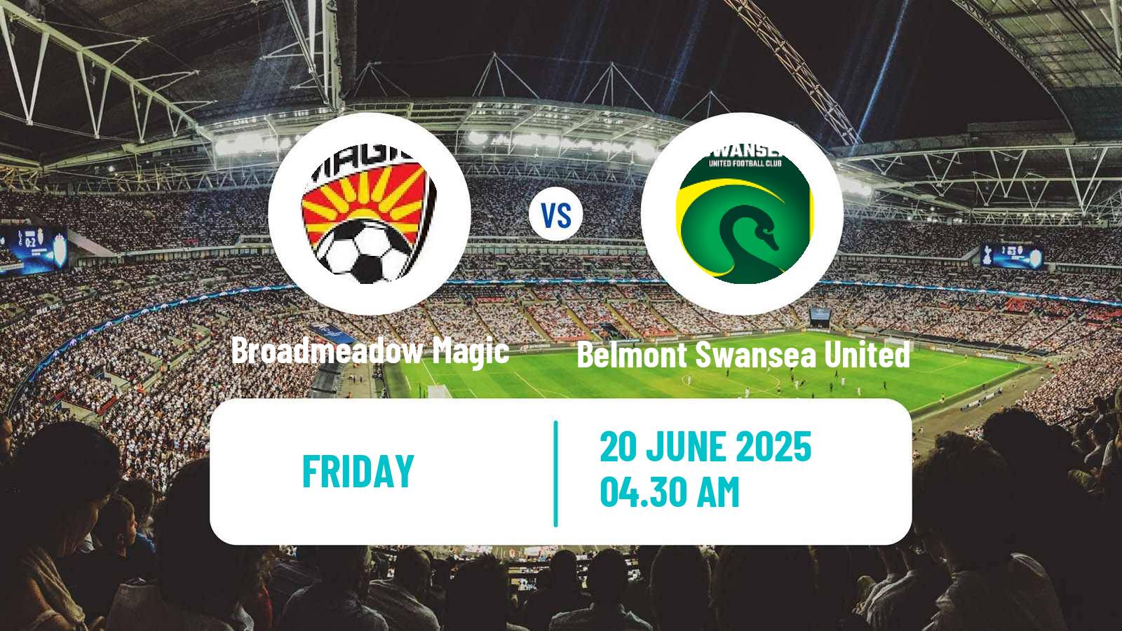 Soccer Australian NPL Northern NSW Broadmeadow Magic - Belmont Swansea United