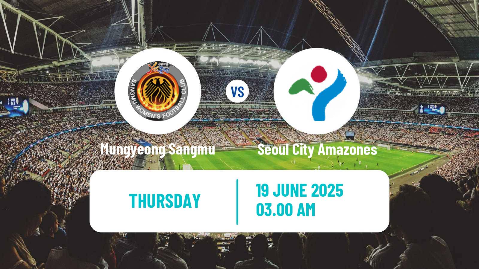 Soccer South Korean WK League Mungyeong Sangmu - Seoul City Amazones