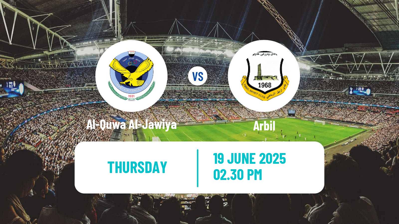 Soccer Iraqi Premier League Al-Quwa Al-Jawiya - Arbil