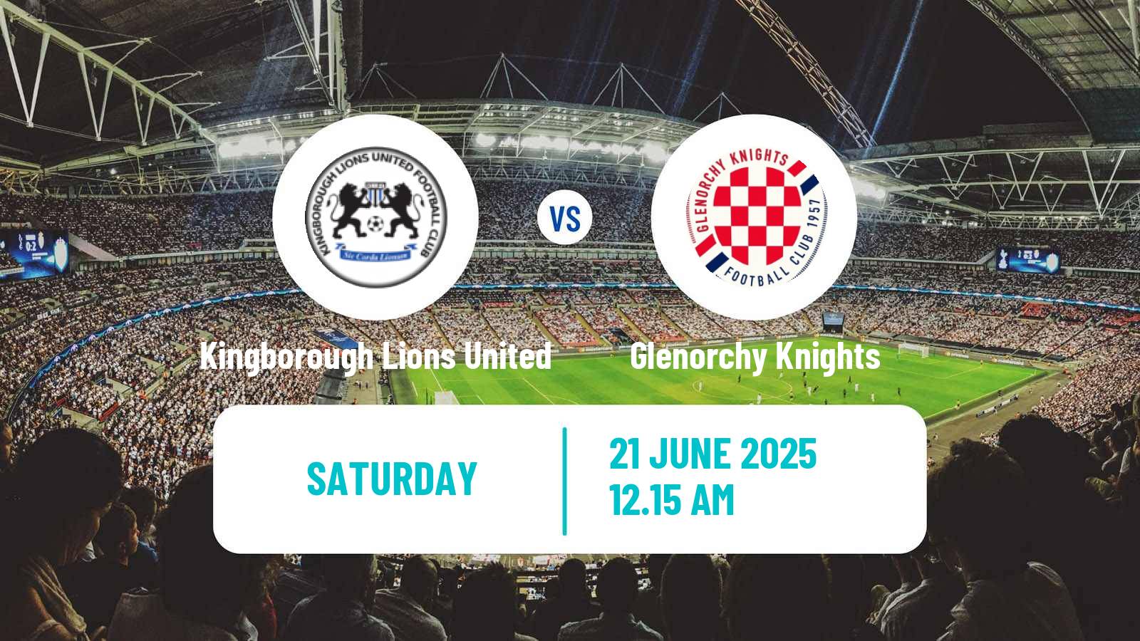 Soccer Australian NPL Tasmania Kingborough Lions United - Glenorchy Knights