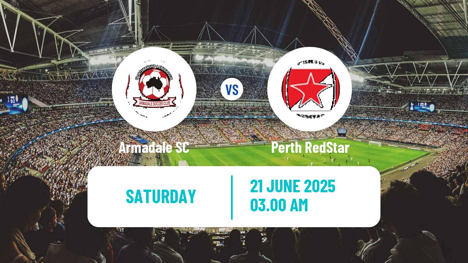 Soccer Australian NPL Western Australia Armadale - Perth RedStar