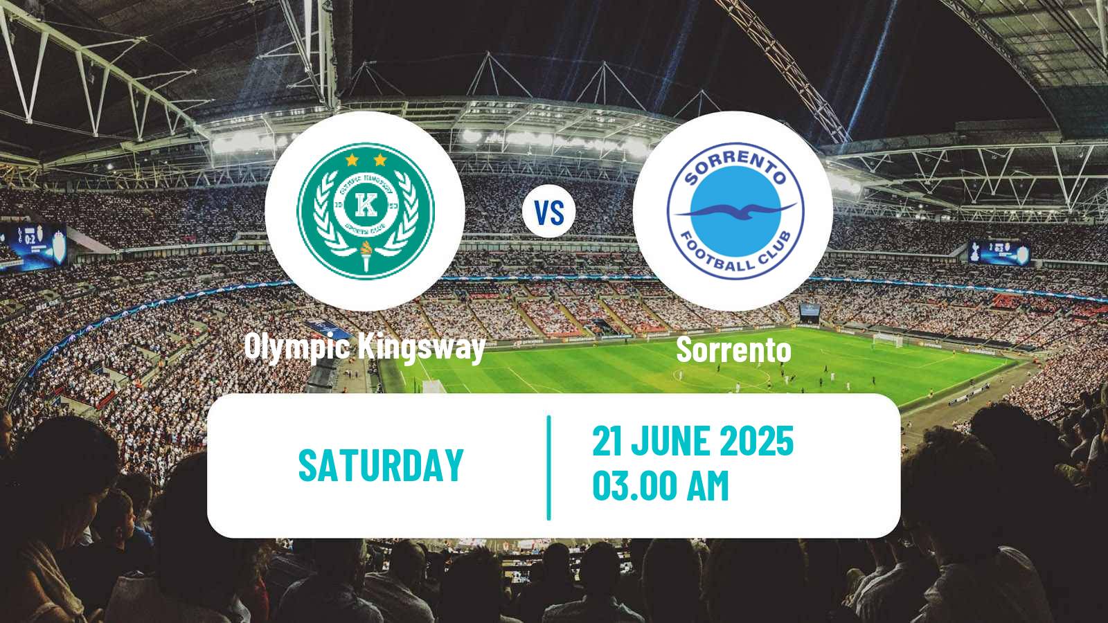 Soccer Australian NPL Western Australia Olympic Kingsway - Sorrento
