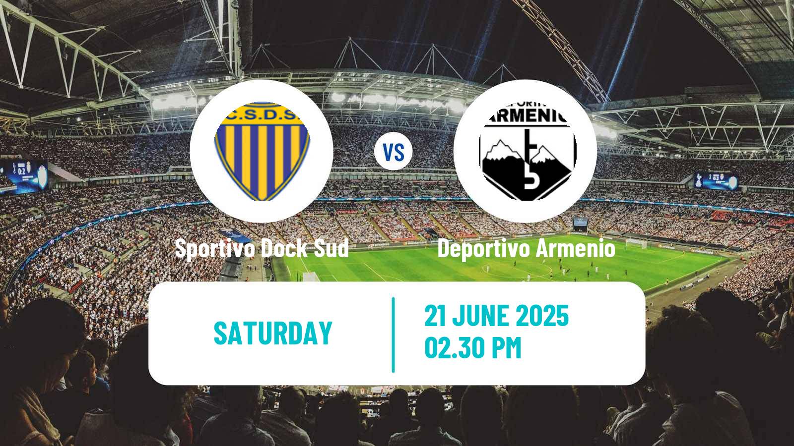 Soccer Argentinian Primera B Sportivo Dock Sud - Deportivo Armenio