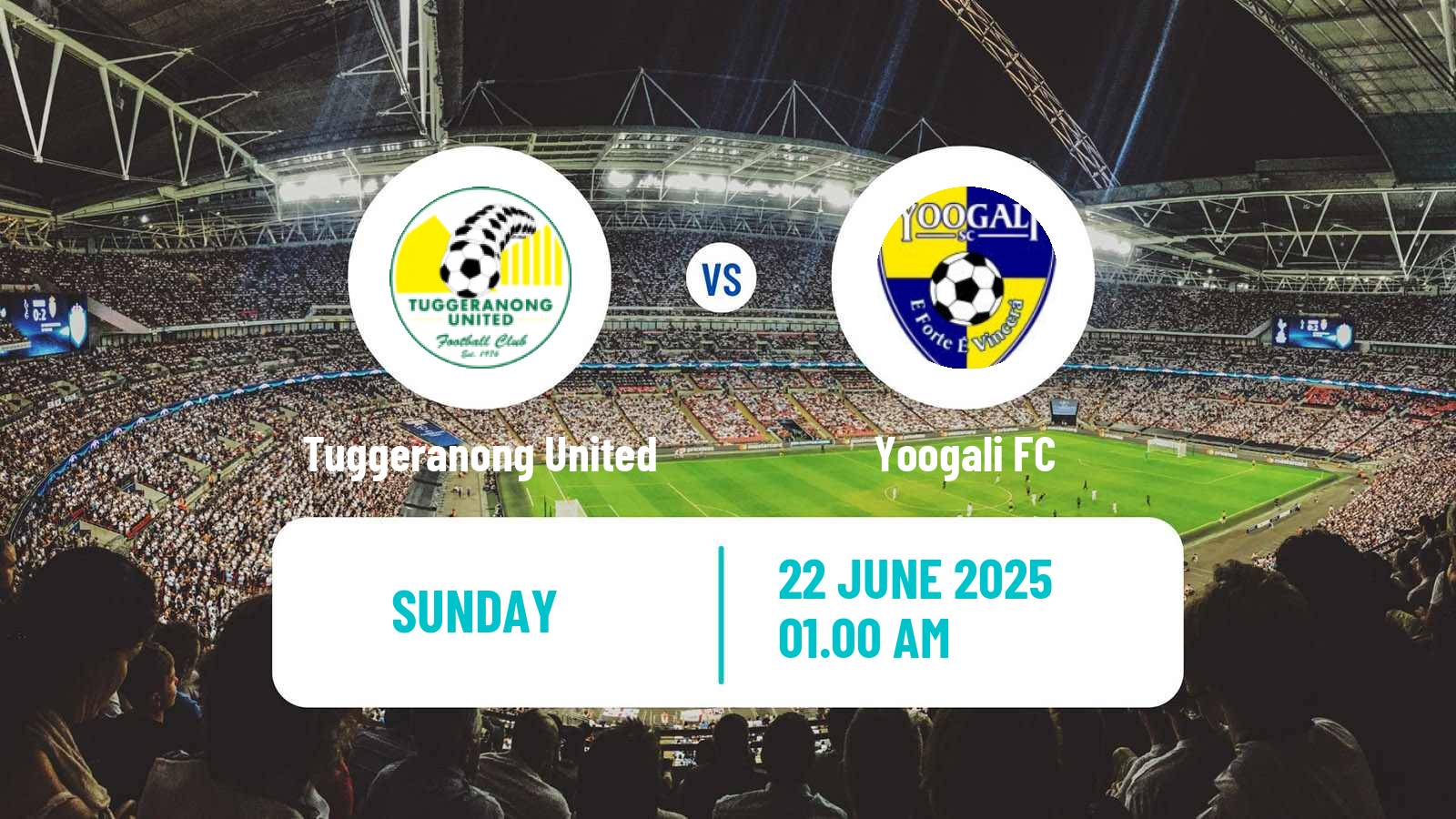 Soccer Australian NPL ACT Tuggeranong United - Yoogali