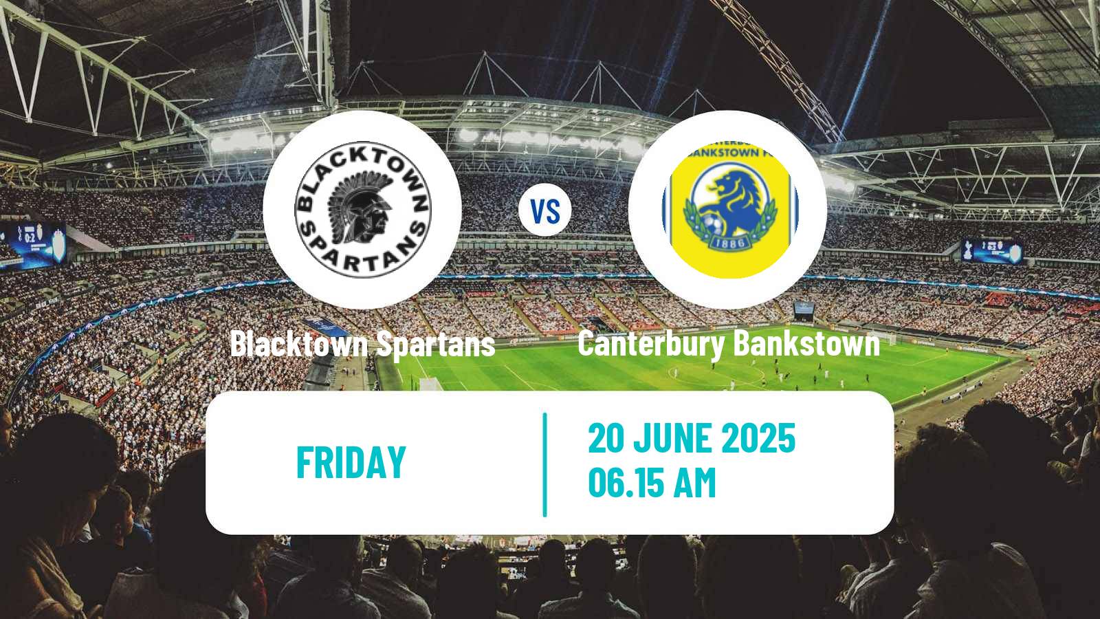Soccer Australian NSW League One Blacktown Spartans - Canterbury Bankstown