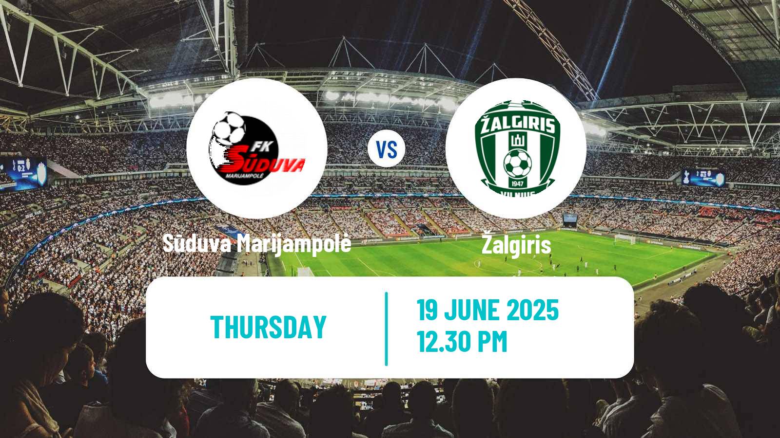 Soccer Lithuanian A Lyga Sūduva Marijampolė - Žalgiris