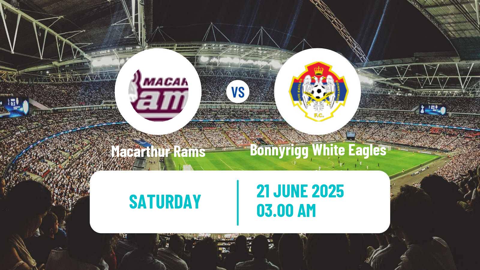 Soccer Australian NSW League One Macarthur Rams - Bonnyrigg White Eagles