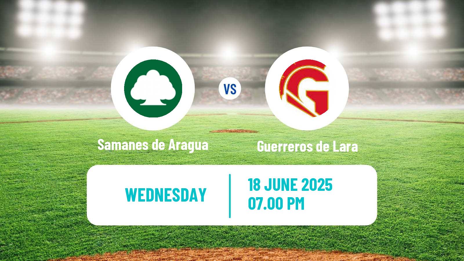 Baseball Venezuelan LMBP Samanes de Aragua - Guerreros de Lara