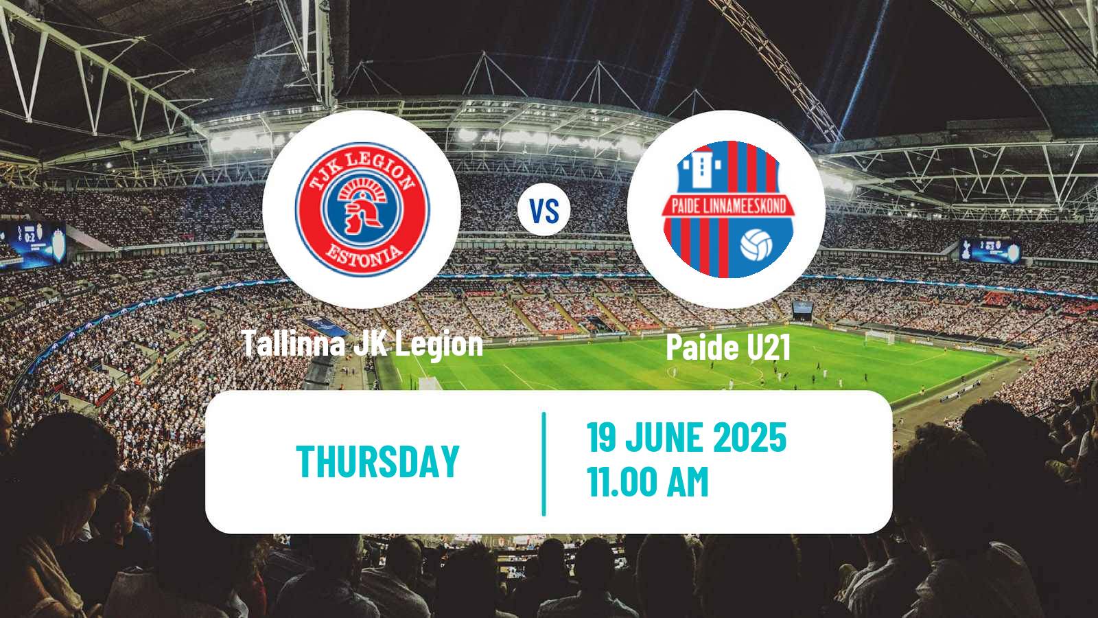 Soccer Estonian Esiliiga B Tallinna JK Legion - Paide U21