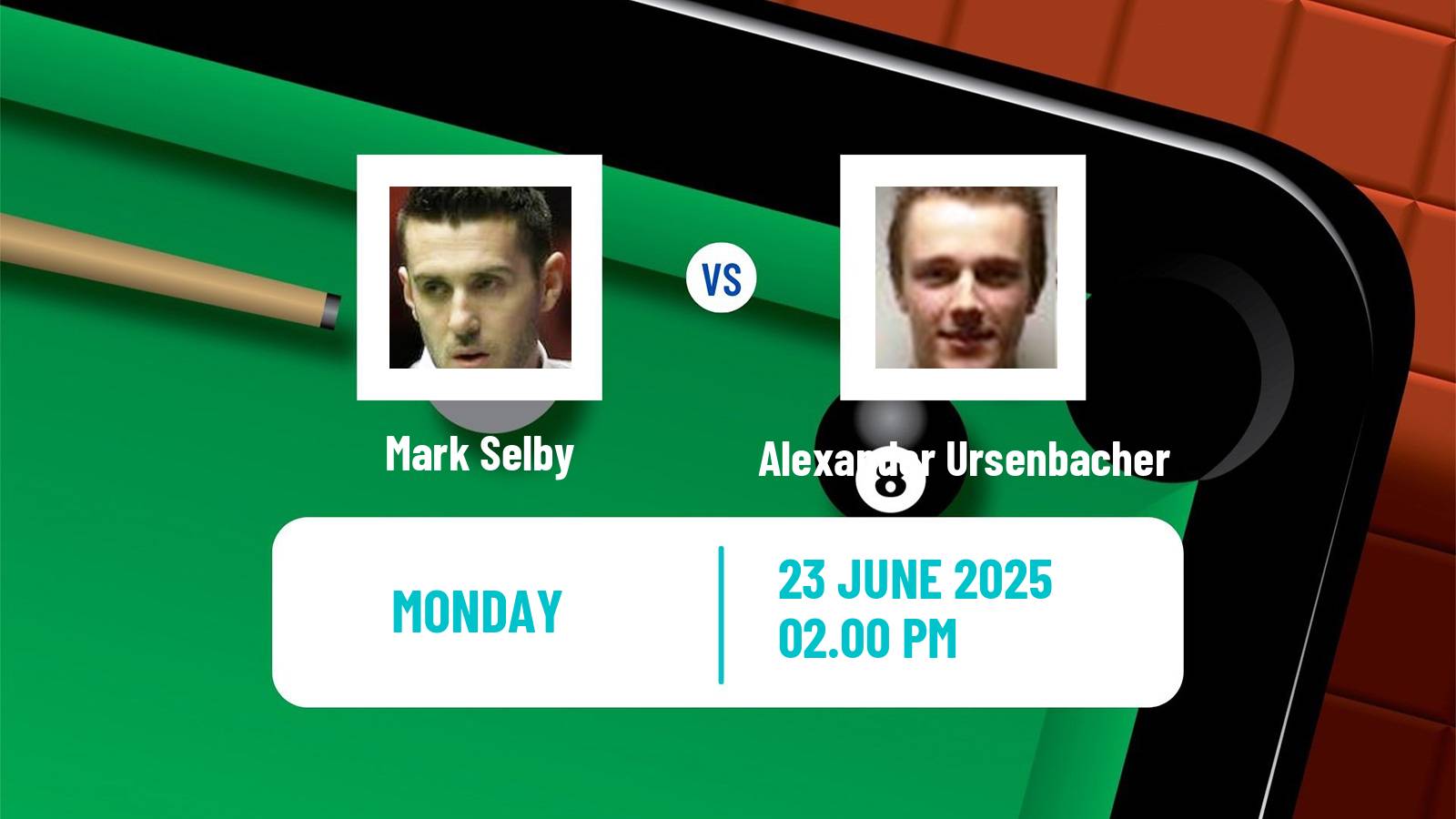 Snooker Wuhan Open Mark Selby - Alexander Ursenbacher