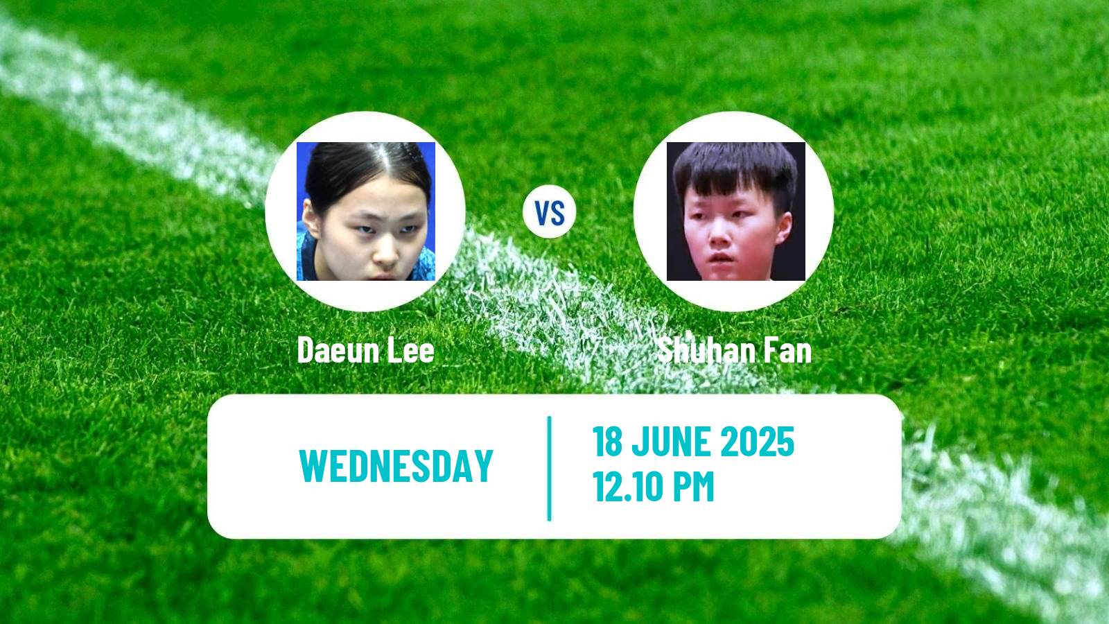 Table tennis Wtt Star Contender Ljubljana Women Daeun Lee - Shuhan Fan
