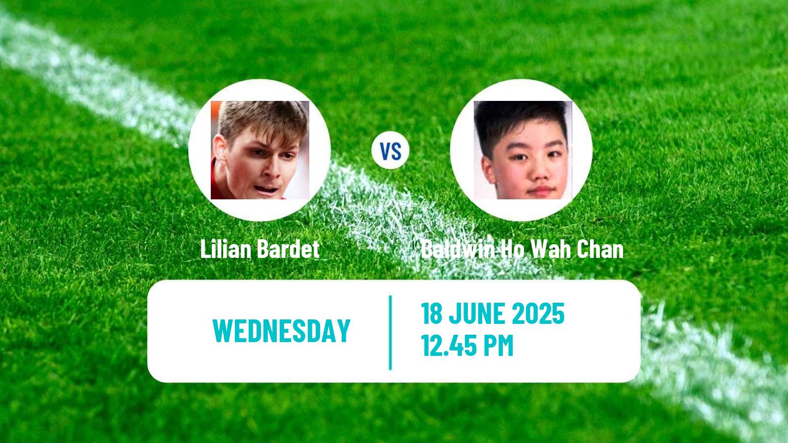 Table tennis Wtt Star Contender Ljubljana Men Lilian Bardet - Baldwin Ho Wah Chan