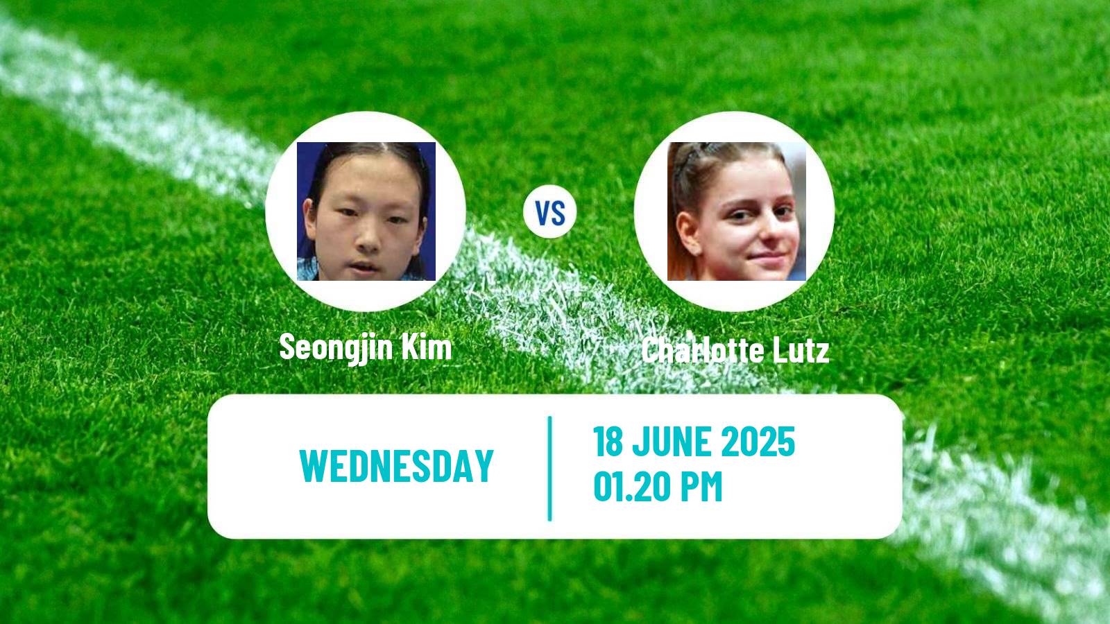 Table tennis Wtt Star Contender Ljubljana Women Seongjin Kim - Charlotte Lutz