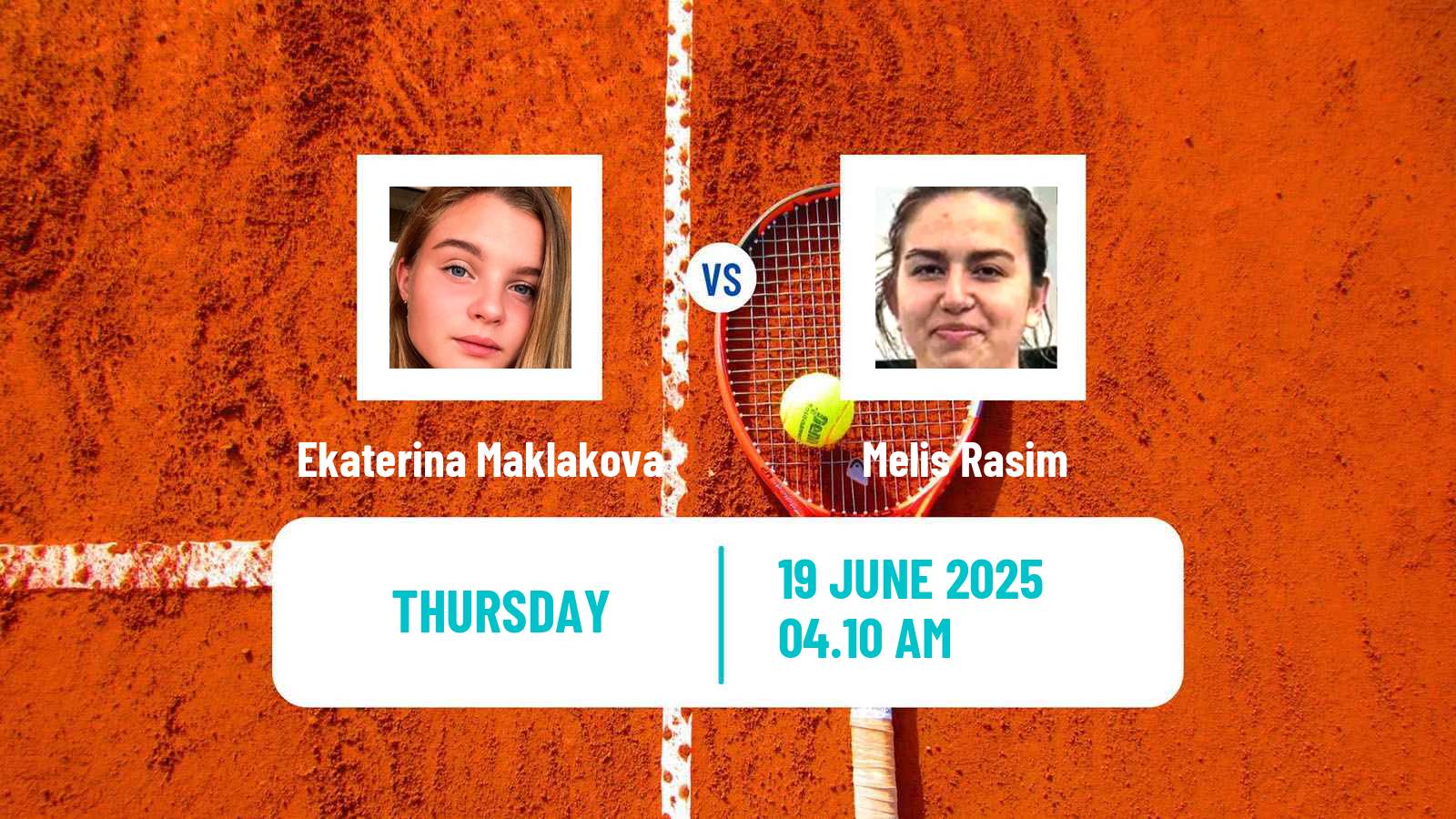 Tennis ITF W15 Kursumlijska Banja 7 Women Ekaterina Maklakova - Melis Rasim