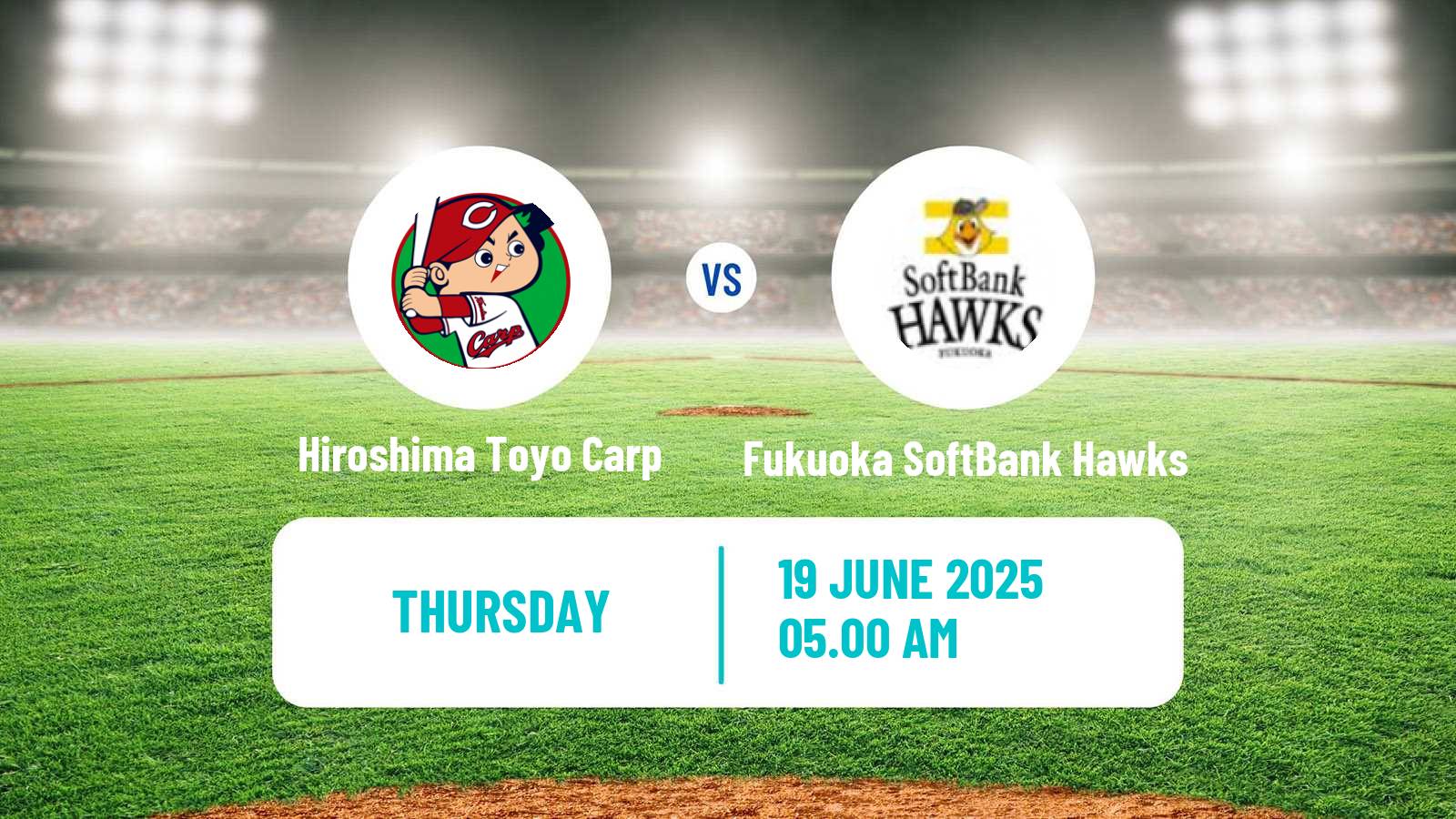 Baseball NPB Hiroshima Toyo Carp - Fukuoka SoftBank Hawks