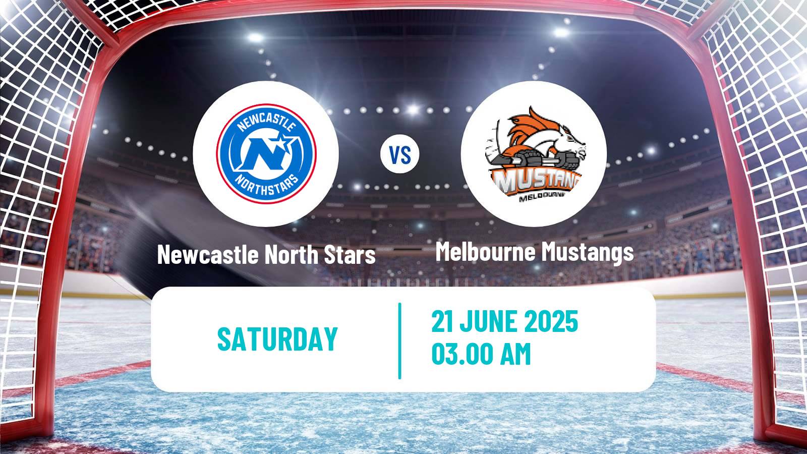 Hockey Australian Ice Hockey League Newcastle North Stars - Melbourne Mustangs