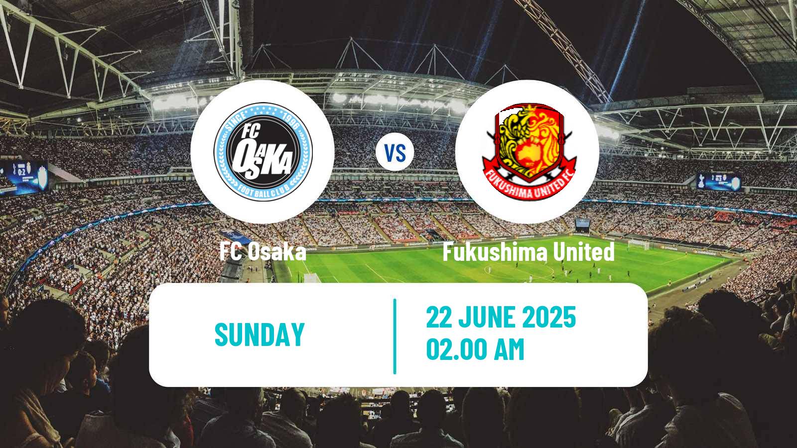 Soccer Japan J3 League Osaka - Fukushima United