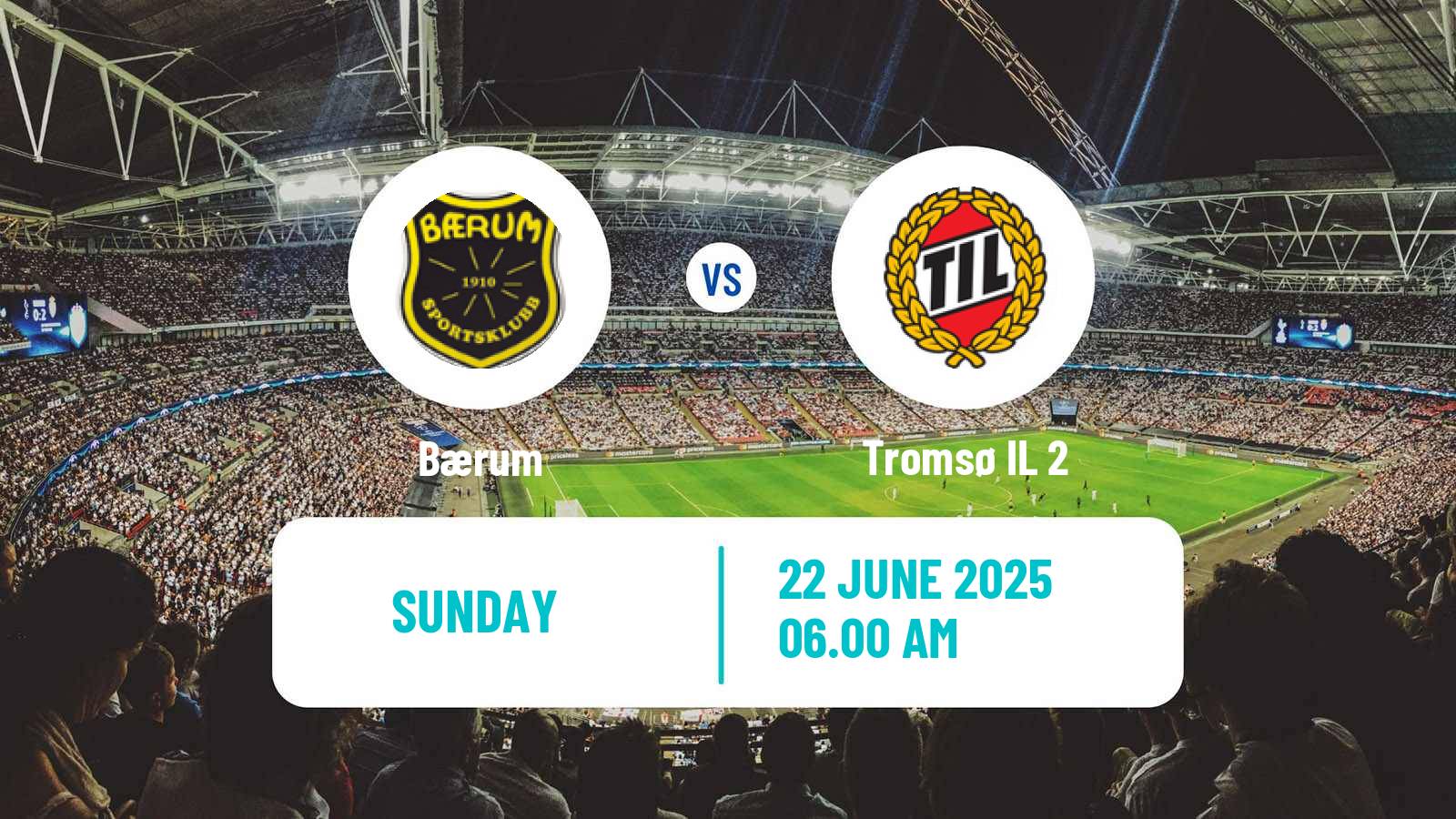 Soccer Norwegian Division 3 - Group 1 Bærum - Tromsø 2