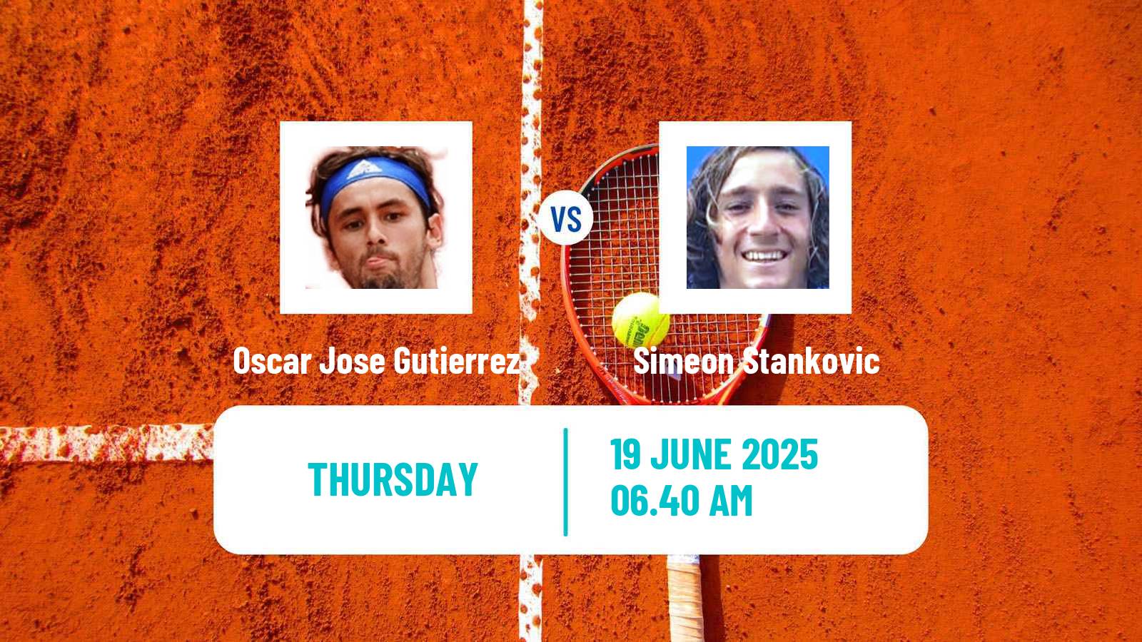 Tennis ITF M15 Nyiregyhaza 2 Men Oscar Jose Gutierrez - Simeon Stankovic