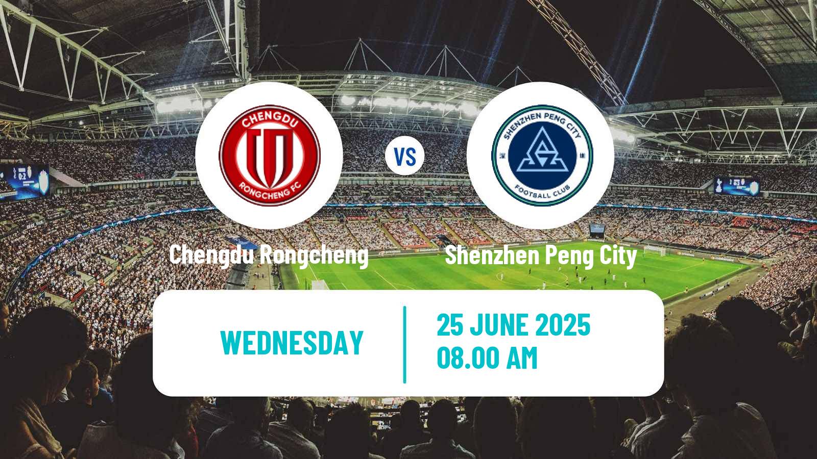 Soccer Chinese Super League Chengdu Rongcheng - Shenzhen Peng City