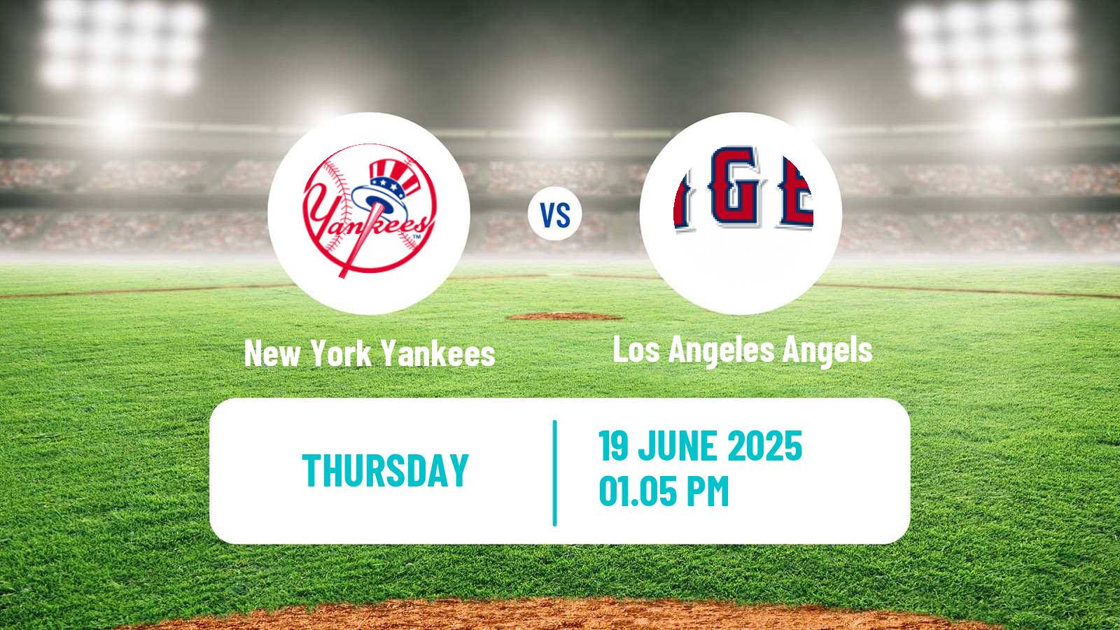 Baseball MLB New York Yankees - Los Angeles Angels