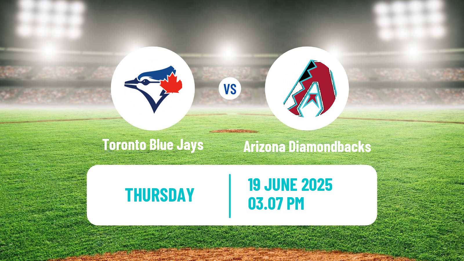 Baseball MLB Toronto Blue Jays - Arizona Diamondbacks