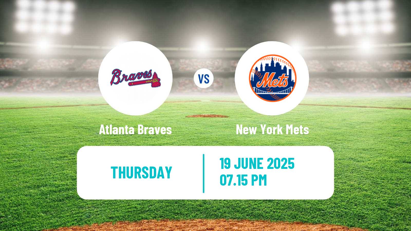 Baseball MLB Atlanta Braves - New York Mets