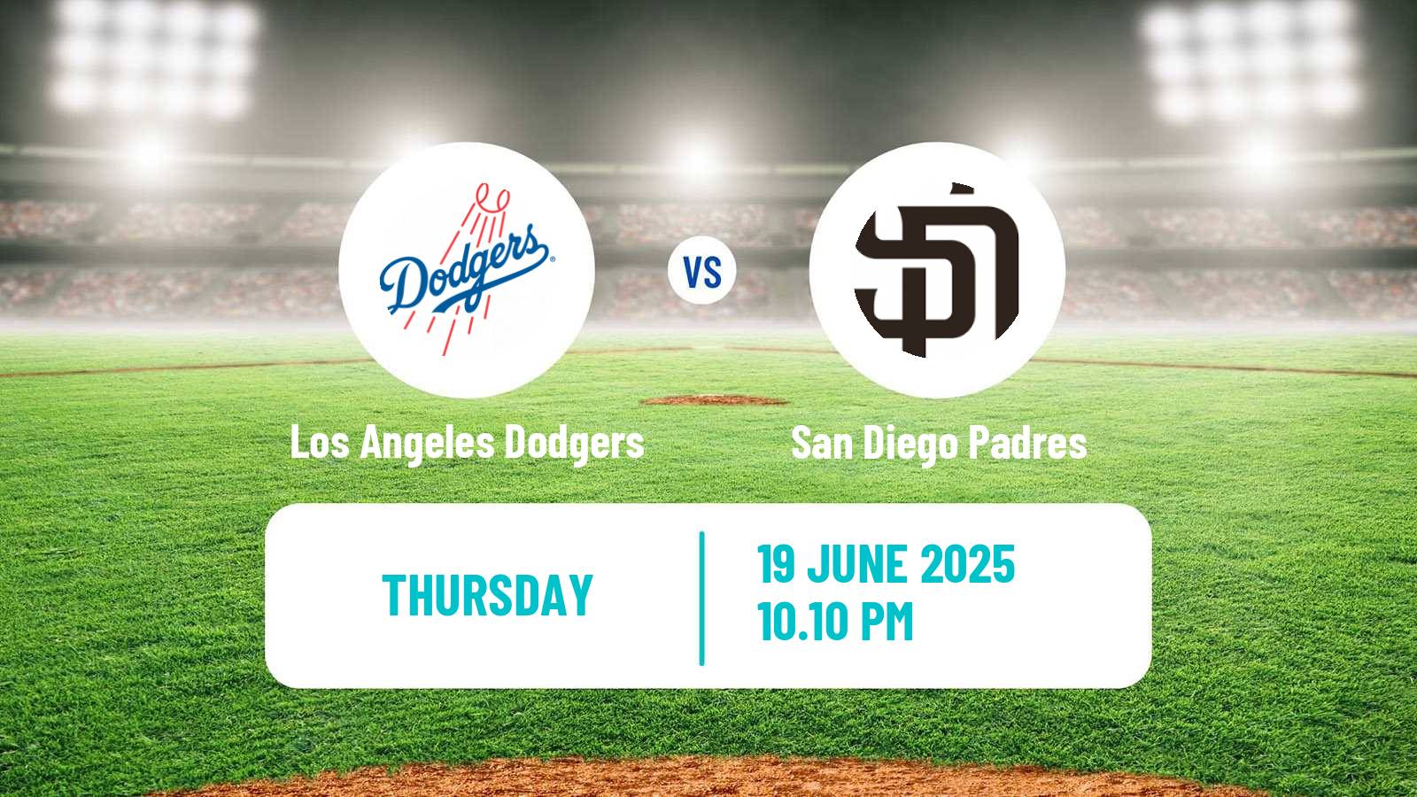 Baseball MLB Los Angeles Dodgers - San Diego Padres