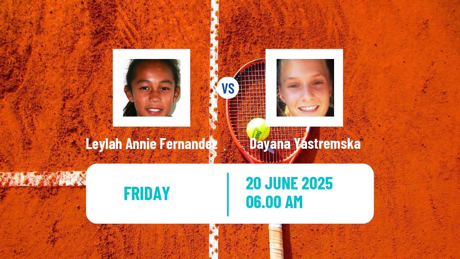 Tennis WTA Nottingham Leylah Annie Fernandez - Dayana Yastremska