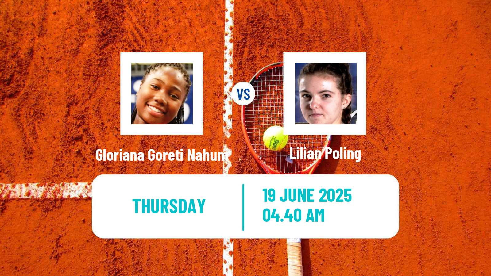 Tennis ITF W15 Monastir 24 Women Gloriana Goreti Nahum - Lilian Poling