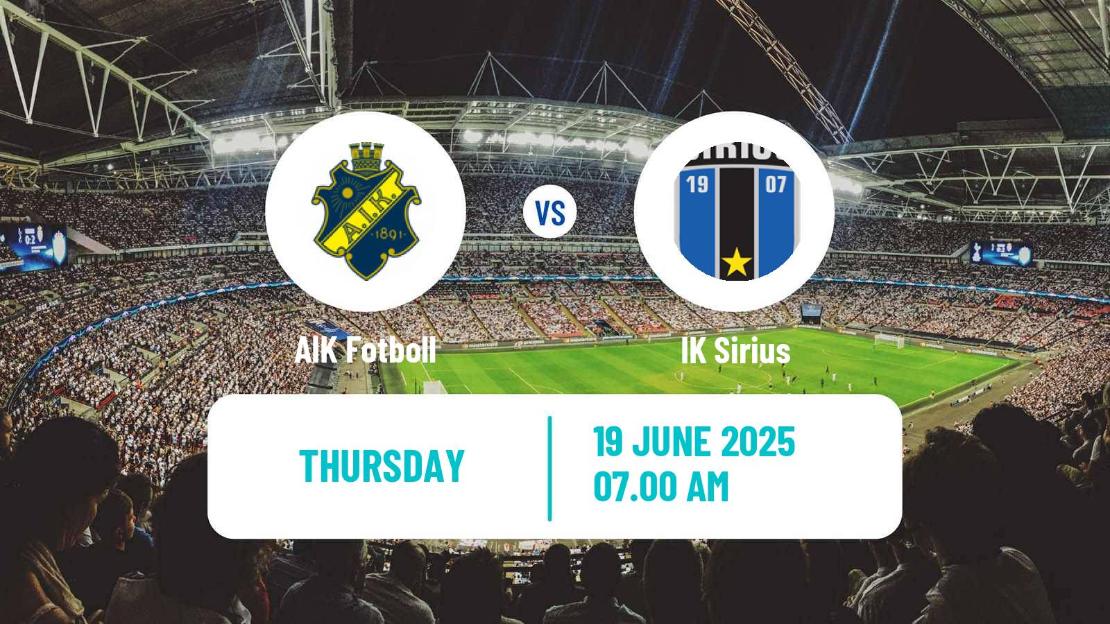 Soccer Club Friendly AIK - Sirius