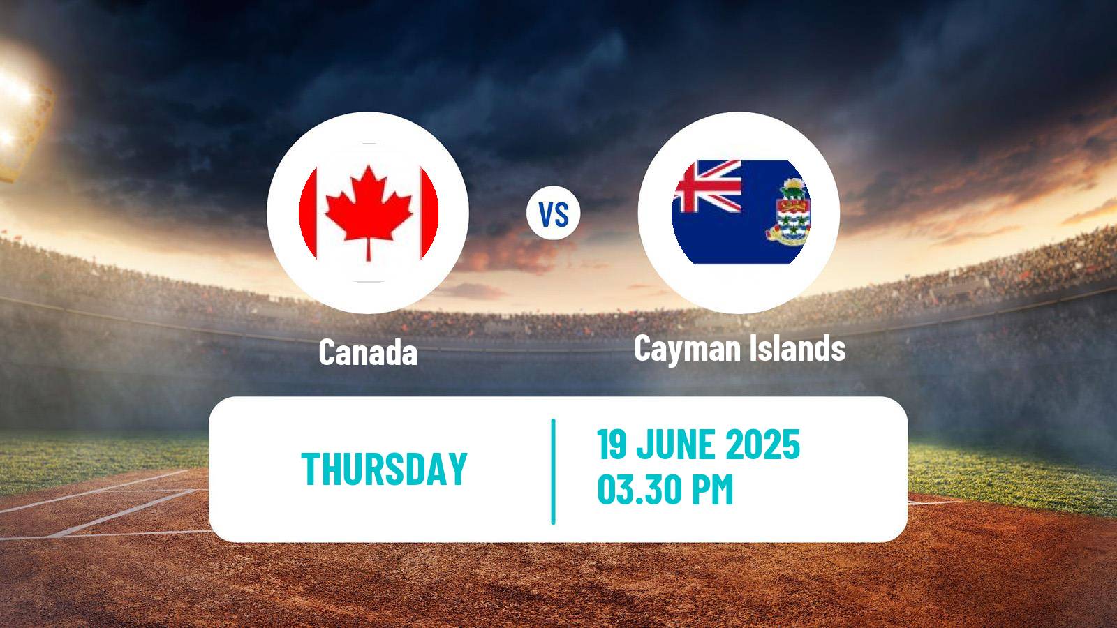 Cricket ICC World Twenty20 Canada - Cayman Islands