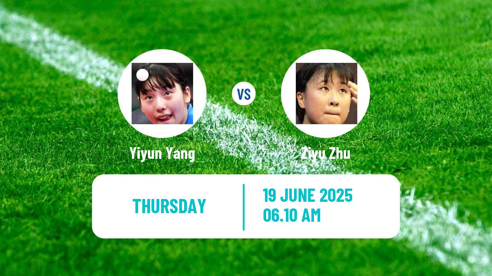 Table tennis Wtt Star Contender Ljubljana Women Yiyun Yang - Ziyu Zhu