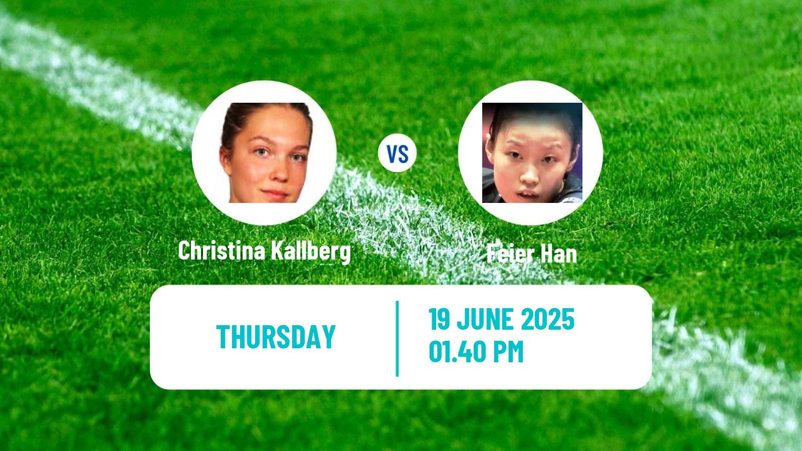 Table tennis Wtt Star Contender Ljubljana Women Christina Kallberg - Feier Han