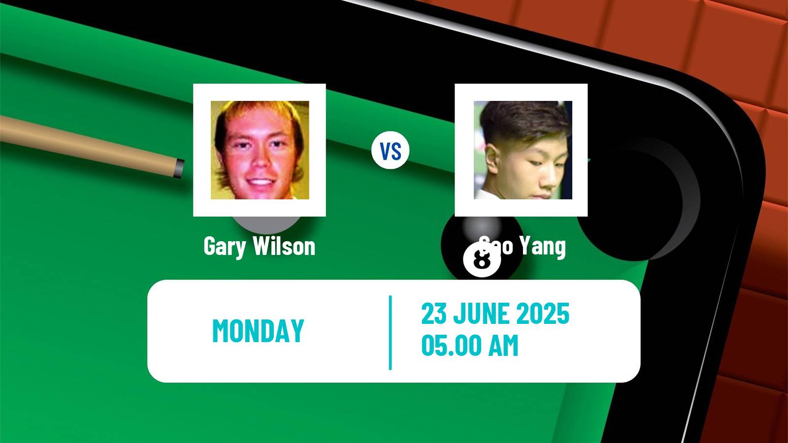 Snooker Wuhan Open Gary Wilson - Gao Yang