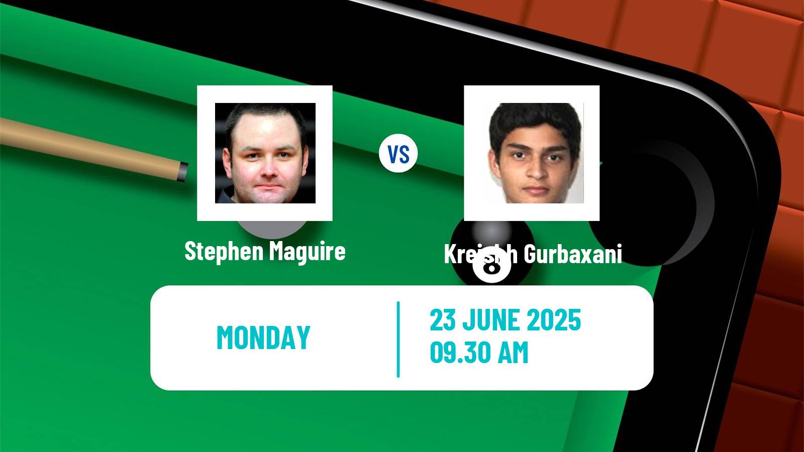 Snooker Wuhan Open Stephen Maguire - Kreishh Gurbaxani