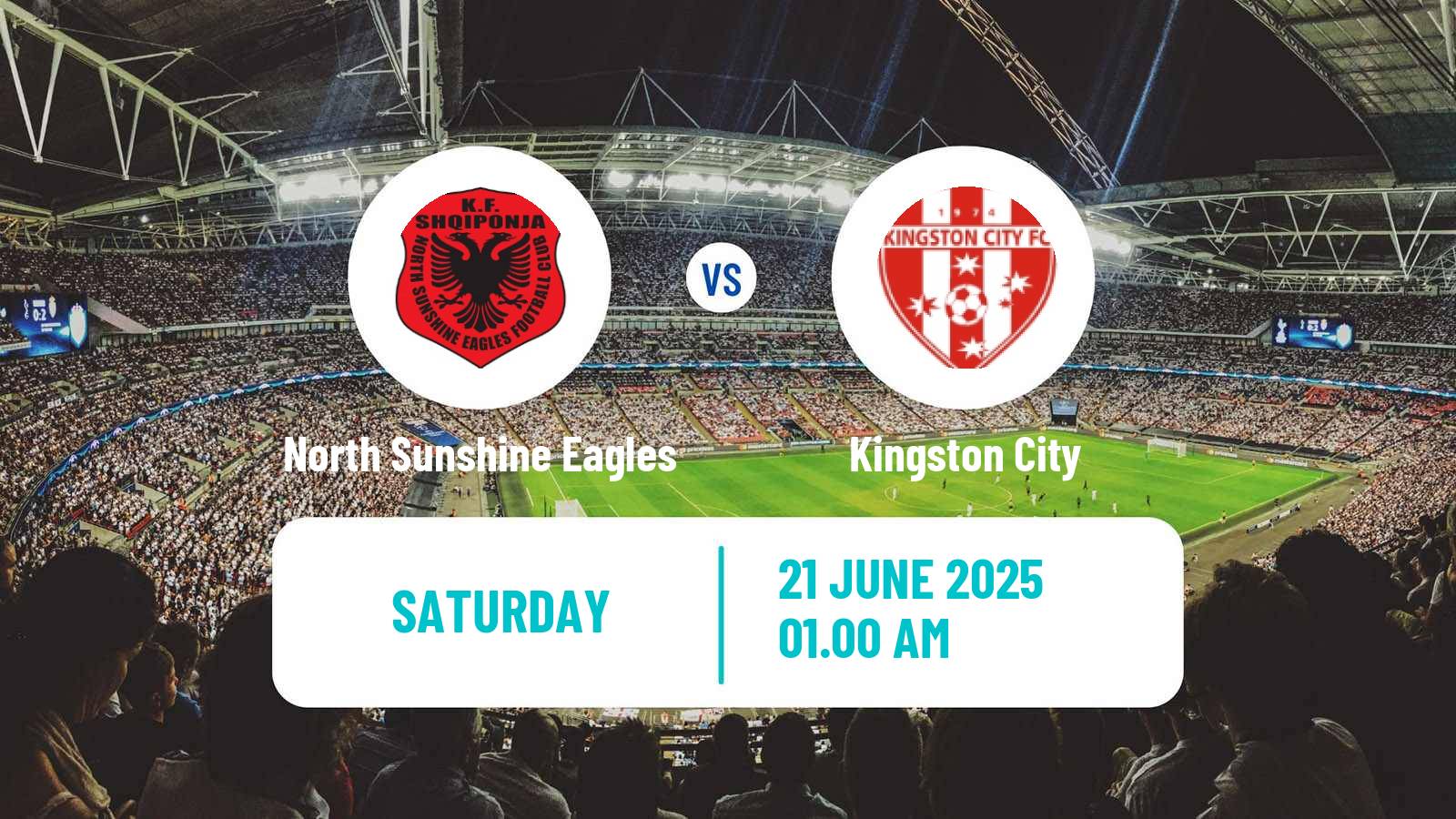 Soccer Australian Victoria Premier League North Sunshine Eagles - Kingston City