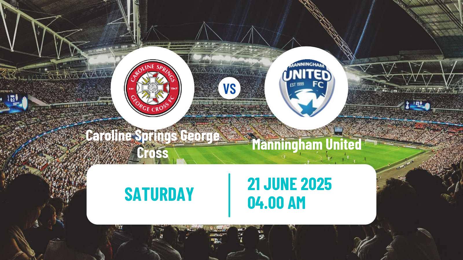 Soccer Australian Victoria Premier League Caroline Springs George Cross - Manningham United
